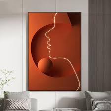 Wall Decor Person Painting Art