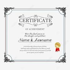 vine certificate white transpa