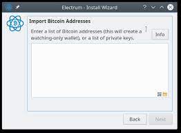 private keys into electrum bitcoin