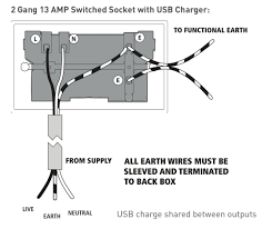 bg 900 series 13a 2 gang sp switched