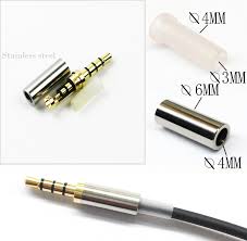 A wired set of headphones can actually provide a far better audio signal because of its direct device to device method of sending the electrical signals. 4pcs Gold 3 Pole 3 5mm Male Stereo Earphone Headphone Jack Plug Soldering Spring For Sale Online Ebay