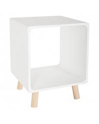 Square Wooden Nesting Bedside Table