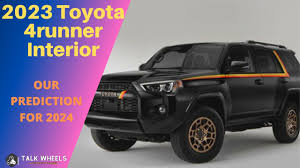 2023 toyota 4runner interior preview