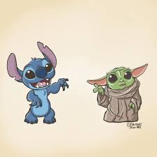 Stitch wallpaper for phone | 2020 cute wallpapers. Brittney Jernstrom On Instagram It Had To Be Done Hiiii Yoda Art Baby Disney Characters Star Wars Art
