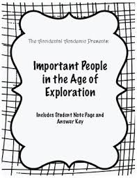 Important People In The Age Of Exploration Chart By The