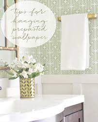 hanging prepasted wallpaper tips