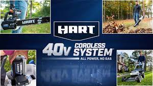 hart 40v brushless battery powered lawn