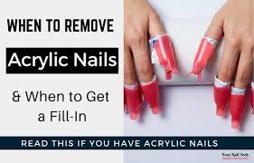 when to remove acrylic nails when to