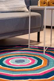 free crochet round rug pattern easy