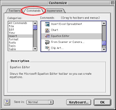 adding equation editor in ms word