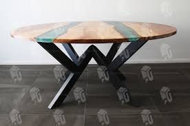 Unique And Creative Resin Timber Table