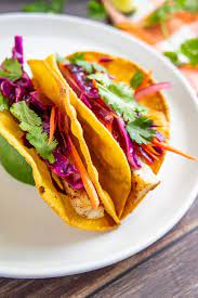 easy rockfish tacos with cabbage slaw