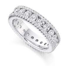 full diamond wedding rings
