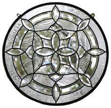 21 dia all clear stained glass beveled