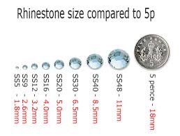 55 Complete Swarovski Crystal Rhinestones Size Chart