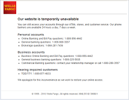 Wells Fargo Online Banking Goes Down Customers Unable To