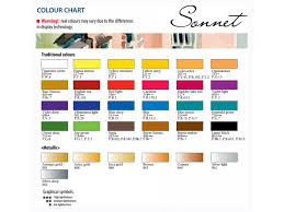 Color Charts Pigment Information On