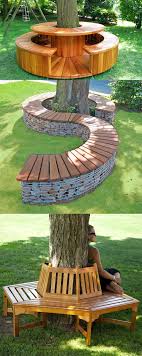 Using a unique suspension system, you're supposed to harness them on trees. These Wrap Around Tree Benches Provide Beautiful Outdoor Seating Around The Base Of A Tree Backyard Landscaping Designs Tree Bench Backyard Diy Projects