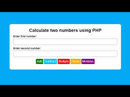 calculate two numbers using html css