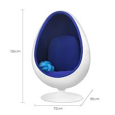 blue retro egg chair sensory rooms