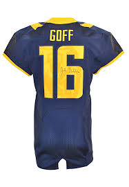 Jared goff team issued jersey autographed signed la rams *not game worn / issued. Lot Detail 2013 Jared Goff California Golden Bears Game Used Autographed Jersey Jsa