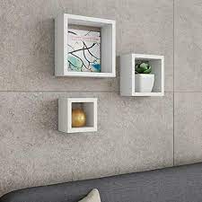 square floating cube wall shelf storage