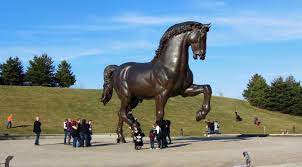 horse sculpture in michigan