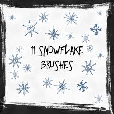 11 Free Snowflakes Brushes Photoshop Brushes