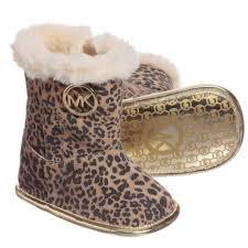 Baby Girls Cheetah Suede Boots