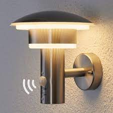 pir outdoor wall light lillie with leds