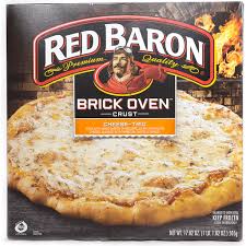 red baron pizza cheese trio brick