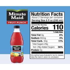 minute maid fruit punch bottles 24x20