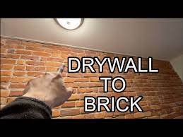 Drywall To Brick Transition Do This