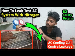 how leak test with nitrogen gas leak