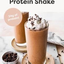 chocolate protein shake eating bird food