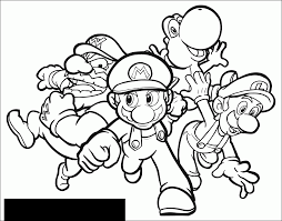 I think your kids will have fun while coloring the mario cartoon with you. Mario Luigi Wario And Yoshi Mario Bros Kids Coloring Pages