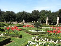 villa borghese gardens in rome italy