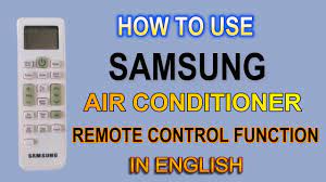 samsung ac remote control function demo