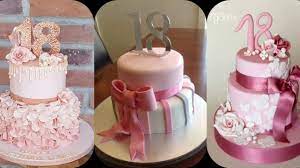 The cake has a pastel colour scheme and is decorated with macarons in four colours, handpainted sparkly meringues, lindt strawberry chocolates and roses. 18th Birthday Cake Designs For Girls Top Stylish 18th Birthday Cake Ideas 2020 Youtube