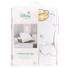 Disney 4 Piece Dumbo Cot Bedding Set