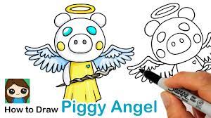 how to draw roblox angel piggy you