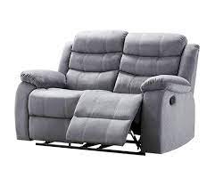 2 Seater Recliner Sofa Grey