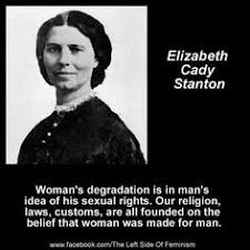 Womens rights pioneer Elizabeth Cady Stanton in a letter to her ... via Relatably.com
