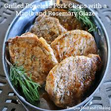 grilled boneless pork chops with a