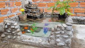 Cement Flower Pots Diy Fountain Ponds