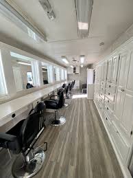 8 station hair and makeup trailer