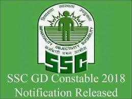 Ssc Gd Constable Notification 2018 Released Apply For