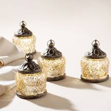 amira mini led mercury glass lanterns