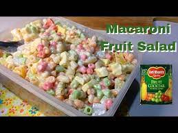 style macaroni fruit salad recipe