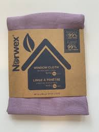 norwex window cloth purple leaves